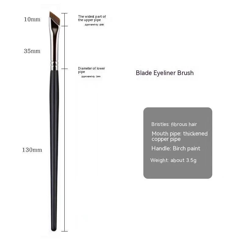 Upgrade Blade Eyeliner Brush Ultra Thin Fine Angle Flat Eyebrow Brush Liner Brow Place Makeup Brush Precise Detail Brush 240620