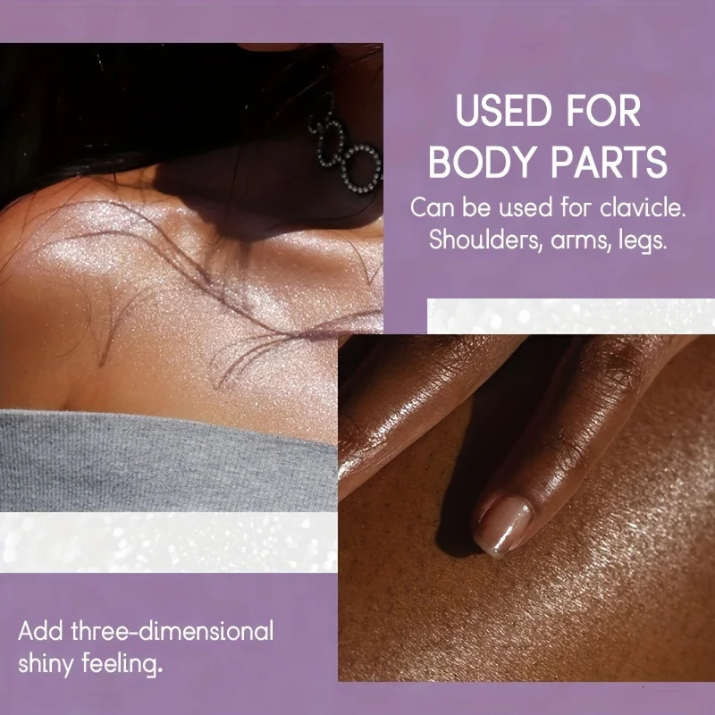 Shimmer Face Body Highlighter Powder High Gloss Fairy Glitter Sparkle Loose Powder Makeup For Hair Body Cosmetics With Bright L 240620