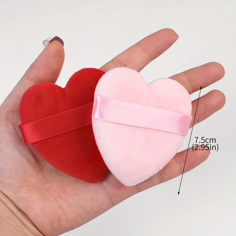 20 PCS Soft Love Heart Shape Makeup Puffs Sponges For Loose Powder Cosmetics Foundation Face Body Powder Puff 240620