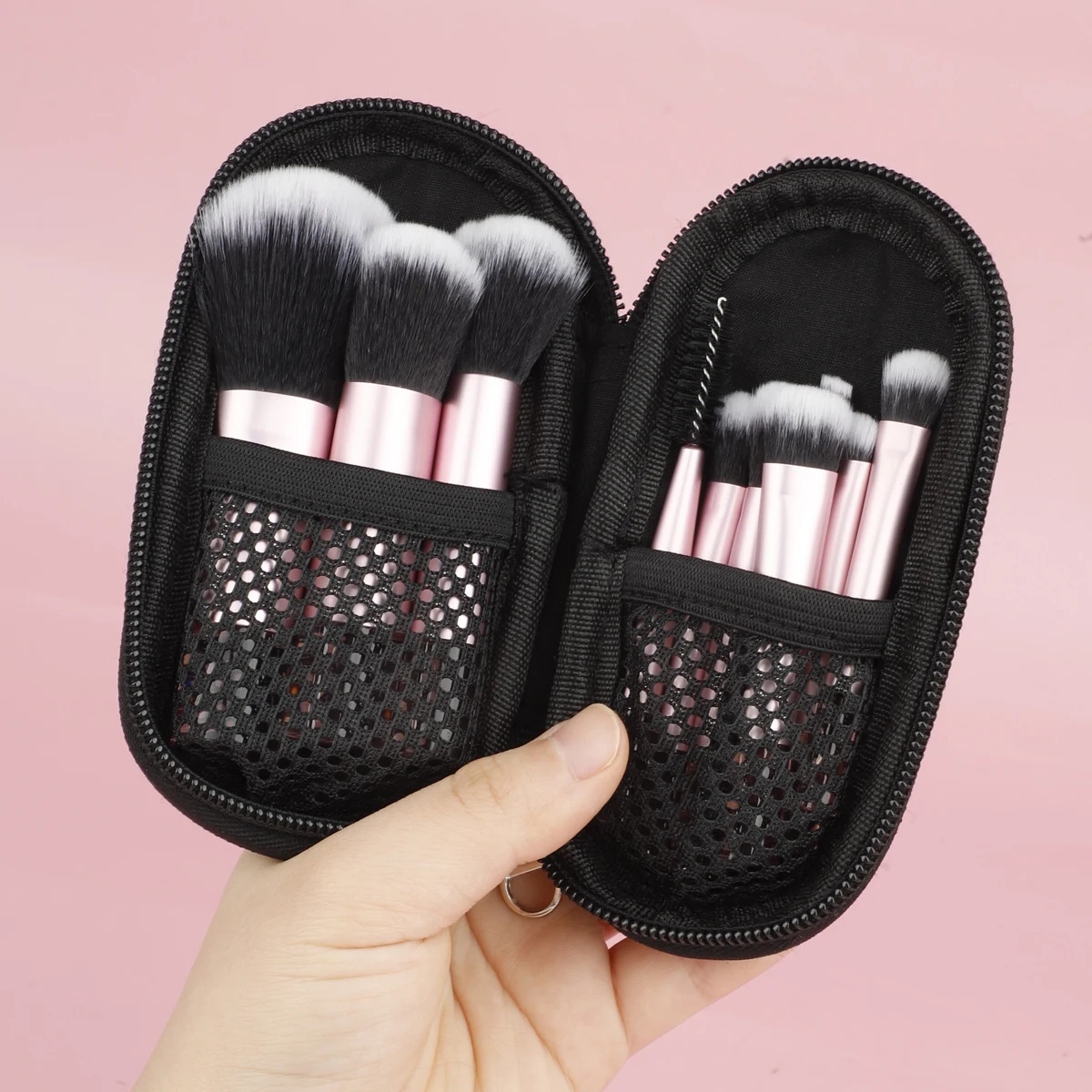 10Pcs Mini RT Makeup Brush Set Powder Eyeshadow Foundation Blush Blender Concealer Beauty Makeup Tools Brush Professional 240625