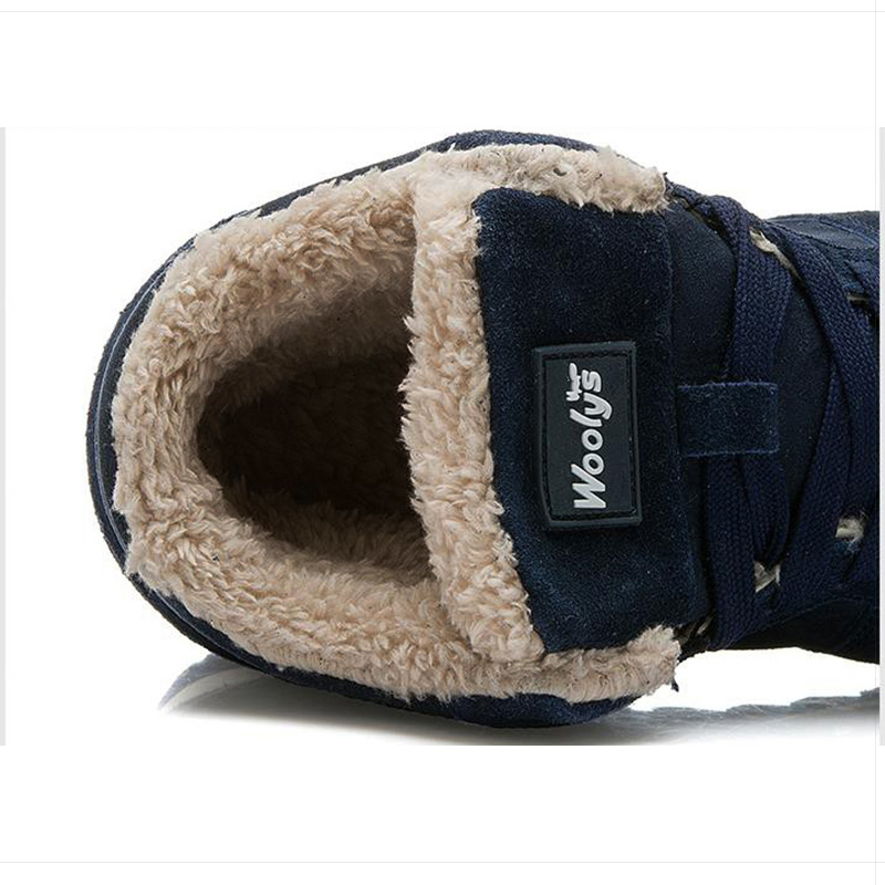 2023 Men's Fashion Snow Couple Plus Size Sports Ankles Winter Boots Black Blue Shoes