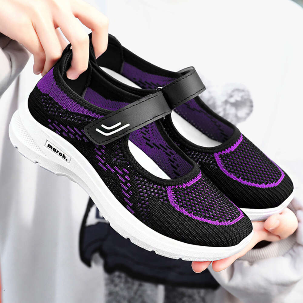 Ddmyoutdoor Shoes Women New Summer Styles For Middle Aged And Elderly Mothers Soft Soled Lightweight Walking Shoes Casual Breathable Single Shoes
