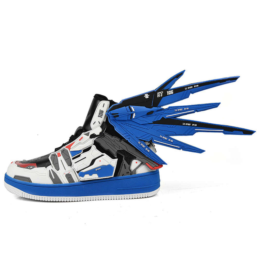 Ddmytiger Freedom Gundam Limited Edition High-top Canvas Shoes for Couples, Men's Basketball Shoes, Casual Sneakers, Fashionable Trendy Shoes