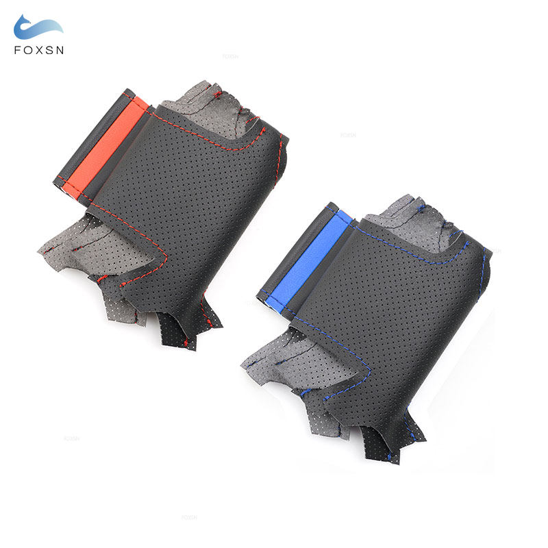 For Renault Clio 3 RS 2005 2006 2007 2008 2009 2010 2011 2012 2013 Hand-stitch Car Steering Wheel Cover Perforated Leather Trim