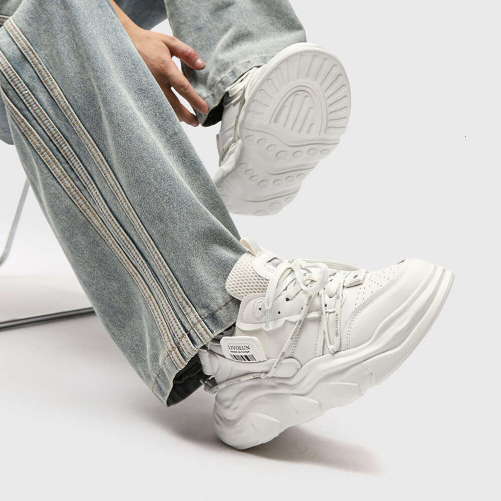 Ddmysports New Student Casual Thick Sole Eightened Dad Female Korean Edition Instagram Trendy Versatile Sports Shoes Male OUTDOOR