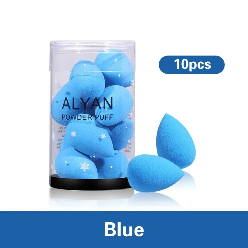 10pcs Makeup Blender Cosmetic Puff Dry and Wet Sponge Mini Beauty Egg Cushion Foundation Powder Beauty Tool Make Up Accessories 240620
