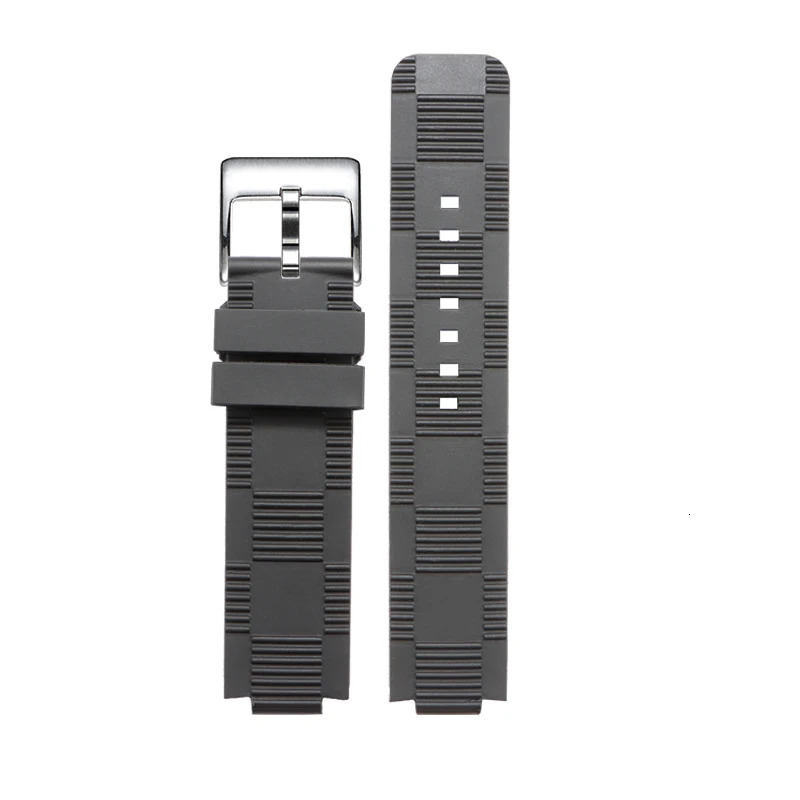 21x12 interface MM silicone rubber strap for TAMBOUR IN BLACK | Tambour mens quartz watch strap Q114K0 Diving watch belt 240617