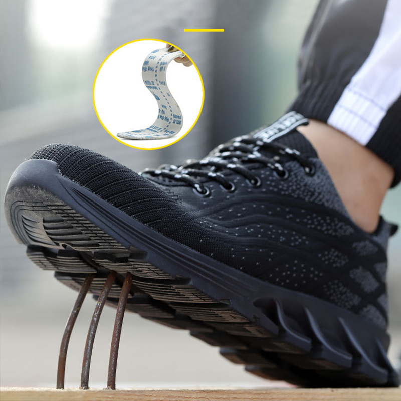 Toe Steel Puncture-Proof Work Sneakers Men Safety Breathable Men's Boots Shoes 1ea3 's