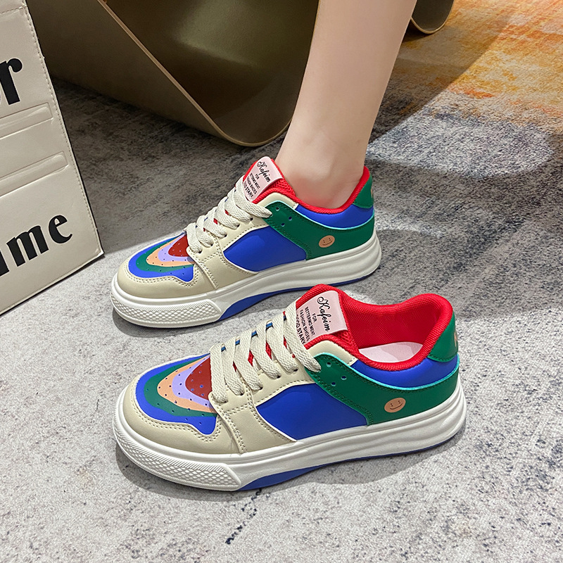 Ddmyoutdoor Board Women Spring And Autumn Comfortablethick Soled White Casual Sports Shoes Outdoor