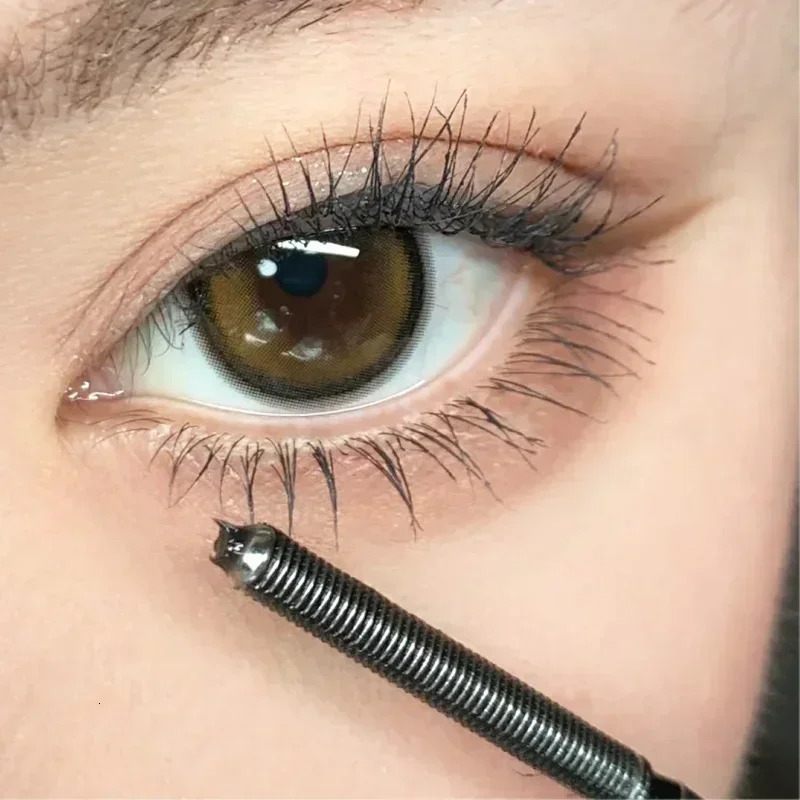 Waterproof Black Brown Mascara Lasting Matte Quick Dry Ultra-fine Brush Lengthening Eyelash Mascara Lash Extension Makeup Tool 240620