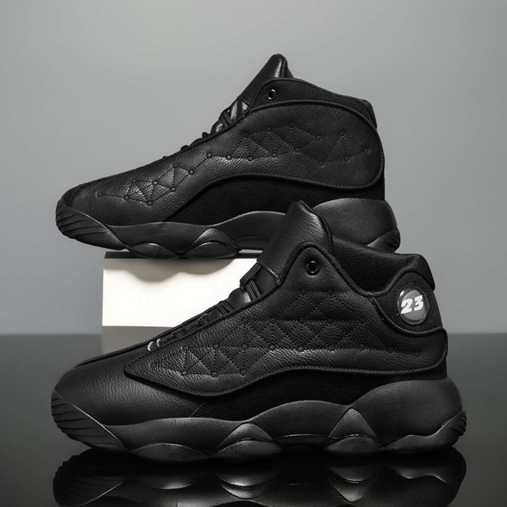Men's Sports 2022 Autumn New Leather Korean Edition Fashion Large 48 Basketball Shoes