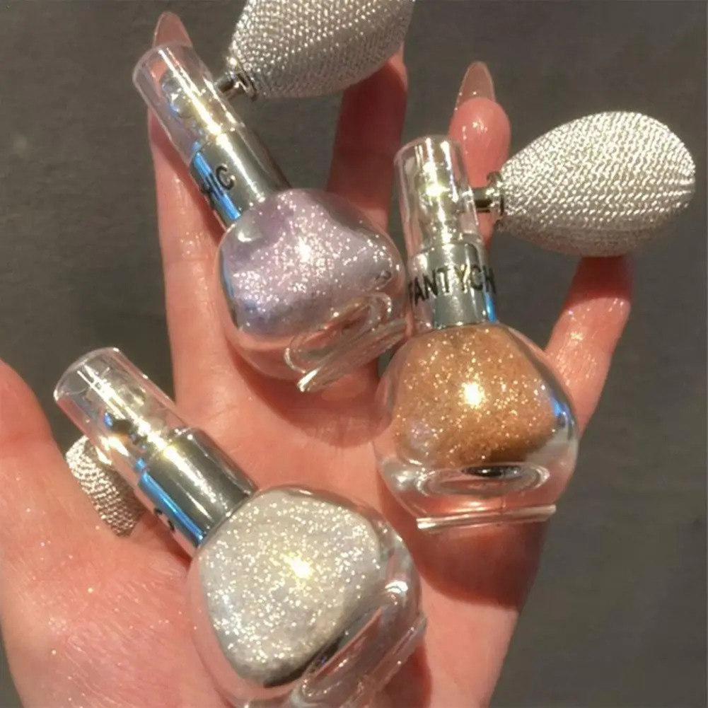 Diamond High Gloss Glitter Spray Highlighter Powder Air Bag Fragrance-Infused Shiny High Light For Face Body Makeup Cosmetics 240625