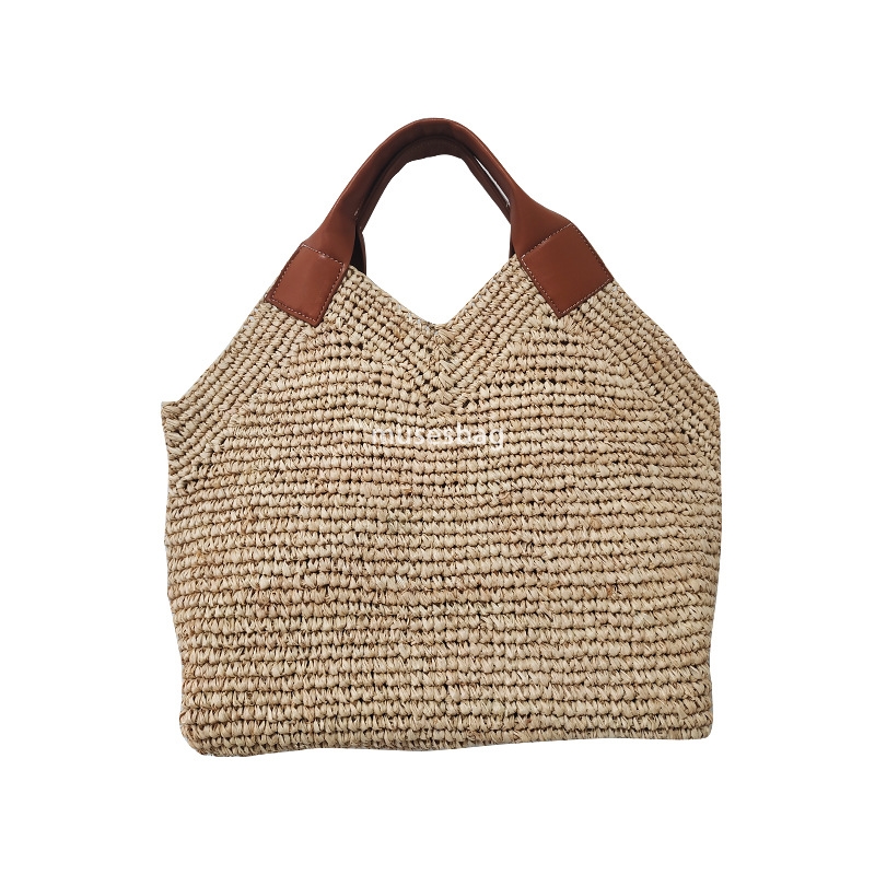 Designer Women's High Quality Instagram European and American Retro Practical Large Capacity Woven Bag Fashion Handbag Summer New Vacation Beach 