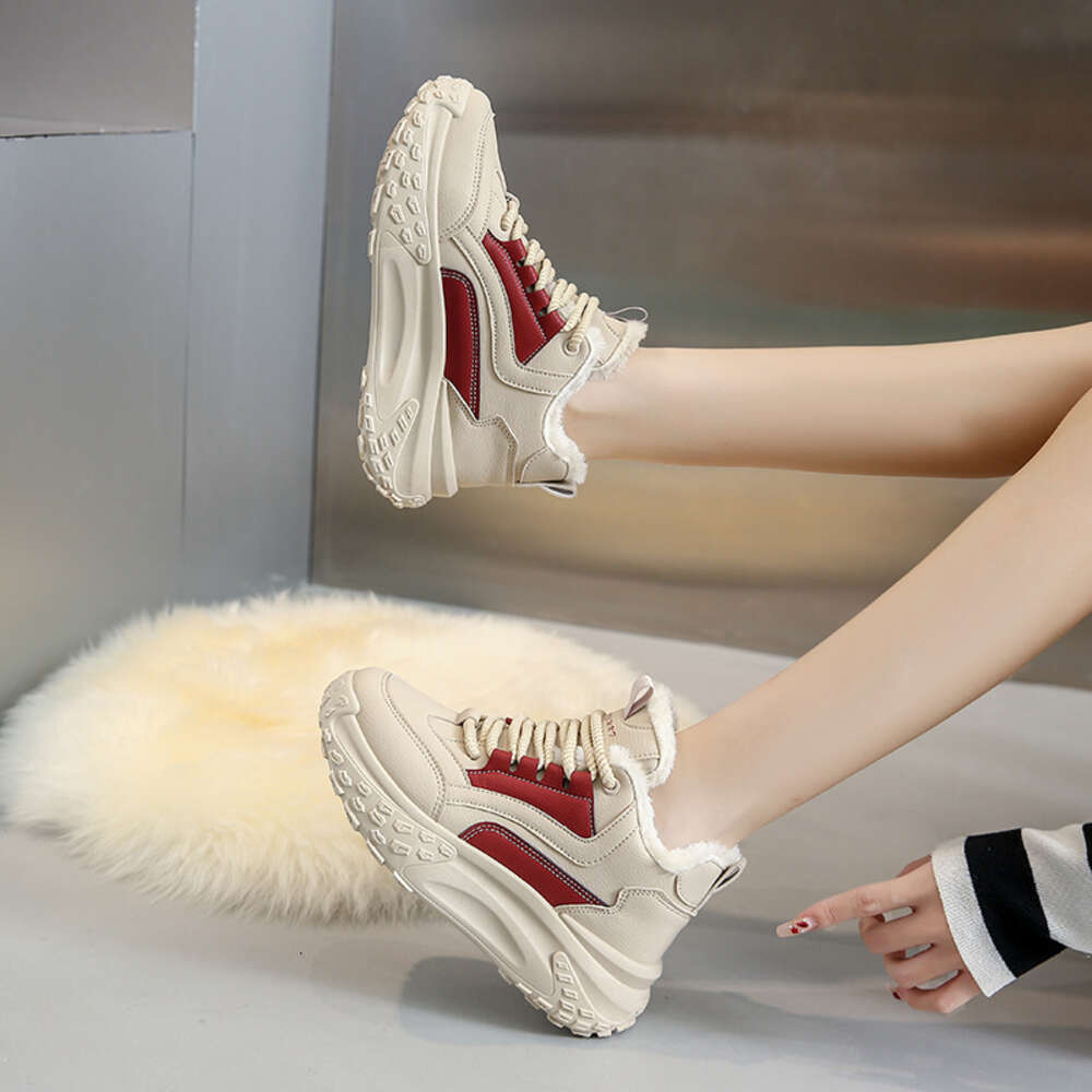 Ddmysports Korean Version Of Father S For Women In Winter Plush Insulation And Versatile Inset Trend Student Casual Sports Cotton Shoes JC OUTDOOR