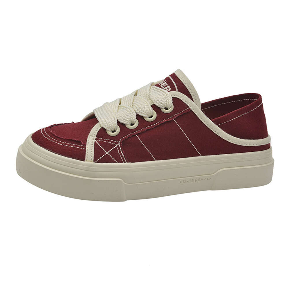 Canvas For Women 2024 New Student Korean Edition Instagram Versatile Thick Sole Board Spring And Autumn Casual Shoes Tp331