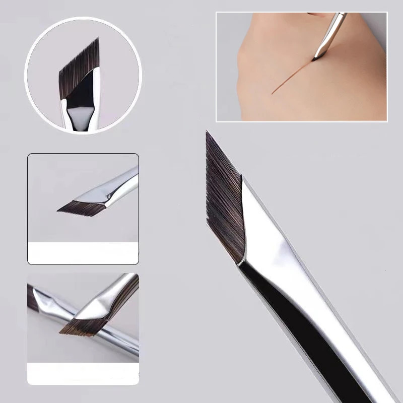 Upgrade Blade Eyeliner Brush Ultra Thin Fine Angle Flat Eyebrow Brush Liner Brow Place Makeup Brush Precise Detail Brush 240620