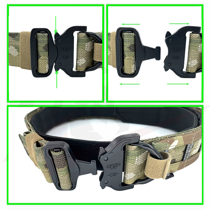 1.75 Inch Tactical Belt Military Combat Molle Battle Belt Gear Army Airsoft Shooting Quick Release Multicam Belt Equipment