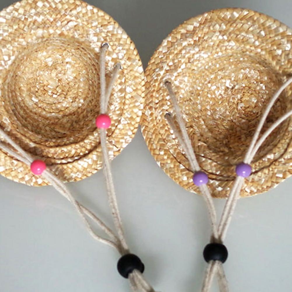 Pet Supplies Sun Cap Pet Straw Hat Breathable Creative Handmade Summer for Outdoor Sun Hat Cap Pet Supplies Cosplay Farmer Hat high-quality 1ce