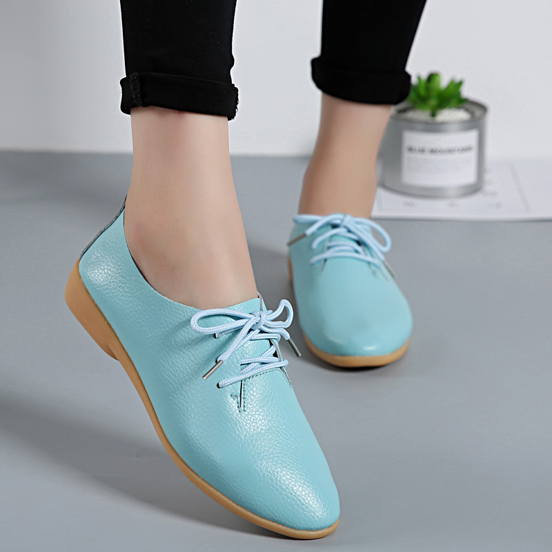 Loafers Women Casual Shoes Genuine Leather Summer Moccasins Soft Pointed Toe Ladies Footwear Women Flats Shoes Female yui8