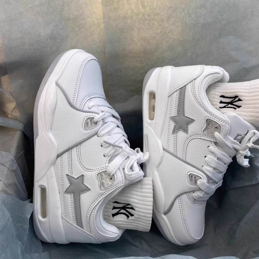 China-Chic ins style crowd color matching trend air cushion small white shoes women vibe high street lovers leisure jogging sneakers