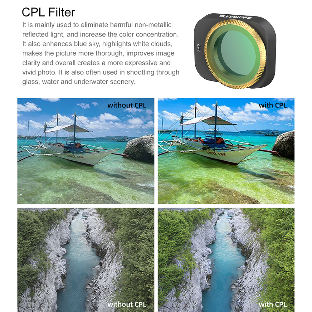 Filter For DJI Mini 3 Pro/Mini 3 Camera Lens Filters Set MCUV CPL ND NDPL 4/8/16/32 DJI Mini 3 Optical Glass Drone Accessories