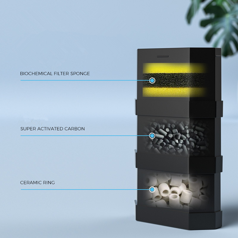 xygen Submersible Water Purifier Mini Aquarium Filte Turtle Tank Filter Aquarium Fish Tank Oxygen Increasing Pump Add Oxygen