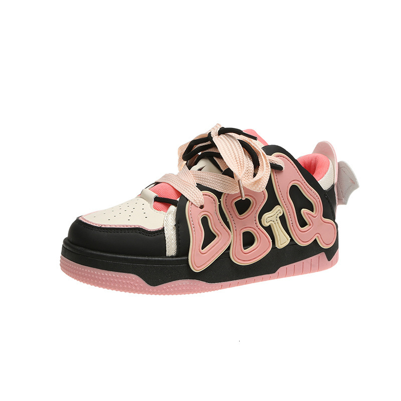 Ddmysports Dopamine China Chic Bread Plate Female Alphabet Shoes Spring New Round Ead In Design Casual Sneakers OUTDOOR