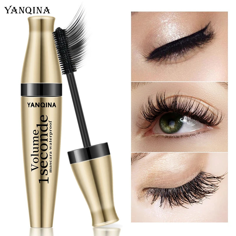 4D Mascara Waterproof Long Lasting Lash Black Eyelashes Silk Fiber Lengthening Mascara Extension 3D Mascara Makeup 240621