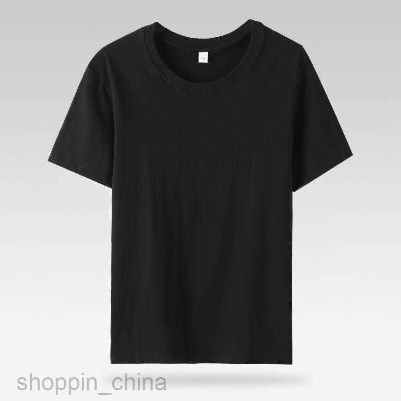 Men's T-Shirts 220g pure cotton t-shirt blank short sleeved summer men and women cultural shirt 180g T-shirt solid color white mens blank shirt b