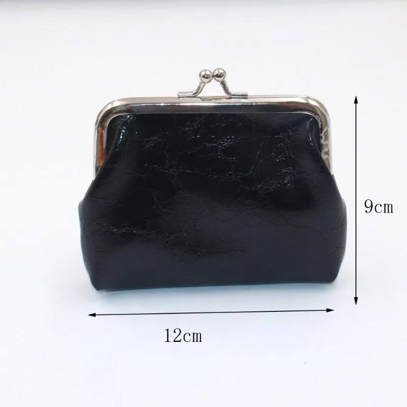 2023 New women Purse Plush/Oil Wax Leather 4 Inch Buckle Mini Wallet Coin Lipstick Storage Bag Ladies ClutchBag