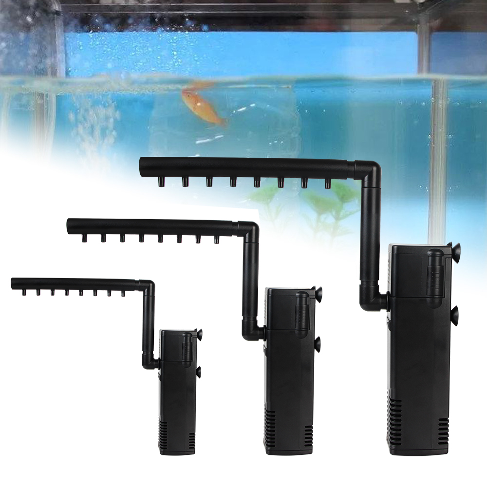 Low Level Water Turtle Tank Filter Aquarium Fish Tank Oxygen Increasing Pump Submersible Water Filter Pump EU Plug