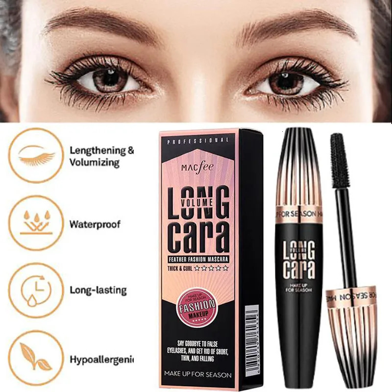 My Amazing Lashes Mascara Black 4D Silk Fiber Eyelashes Lengthening Mascara Waterproof Lash Black Eyelashes Extension Mascara 240621