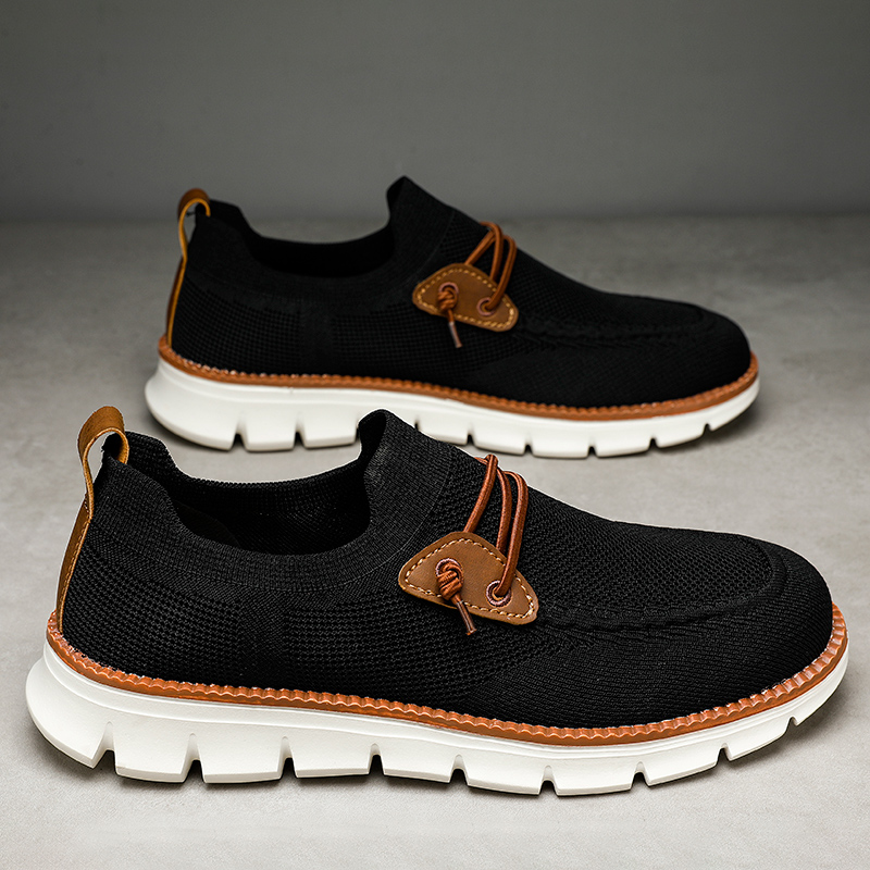 Men's sports shoes, men's casual sports shoes, lightweight breathable shoes, oversized men's flat shoes
