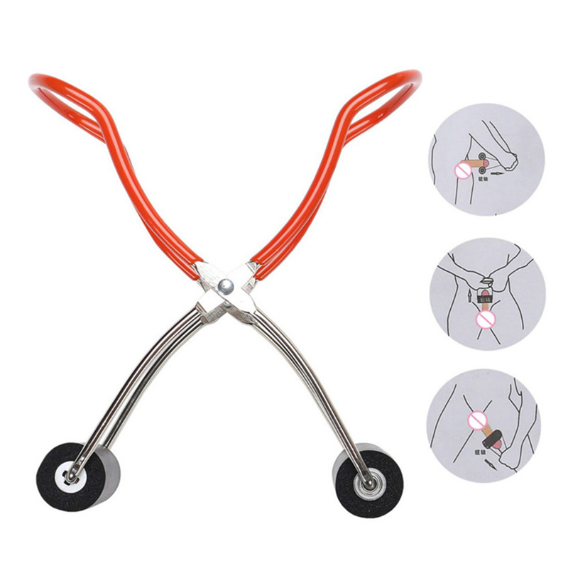 Male Penis Stretch Massage Clip Penis Enlargement Exercise Penis Extender Tool Adult Sex Toys for Men Silicone Roller