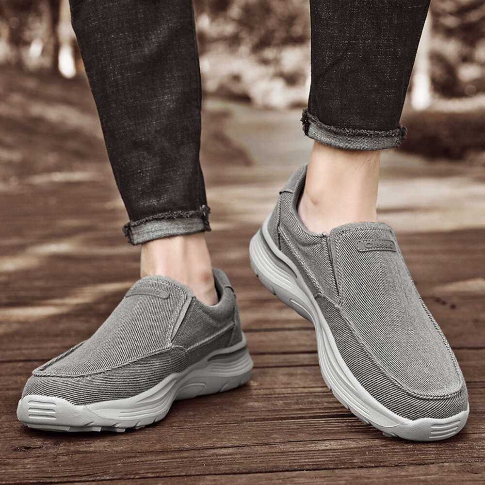 Ddmysports Men S New One Step Canvas Four Seasons Lazy Shoes Large North Cloth OUTDOOR