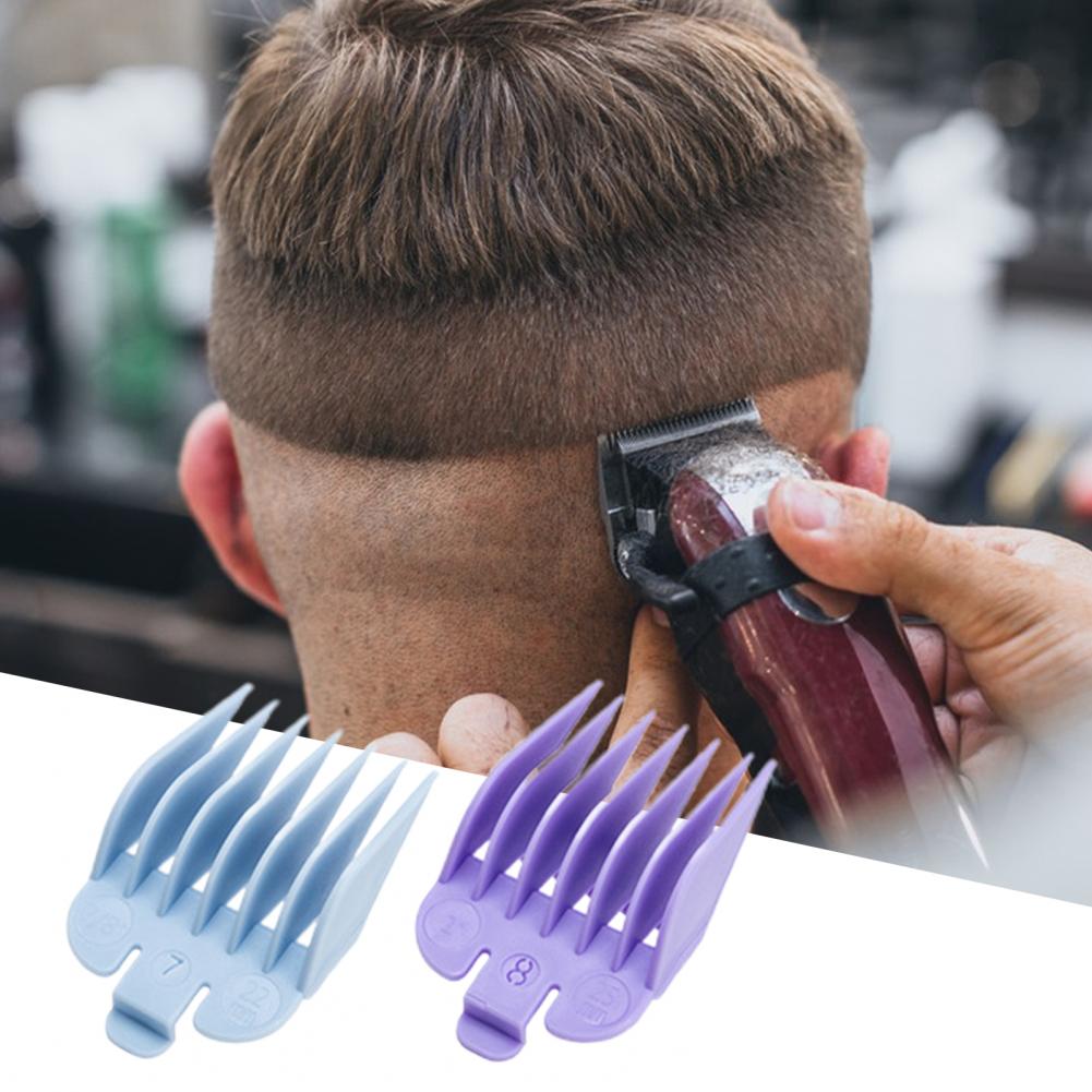 10Pcs/Bag Cutting Guide Comb Convenient Reliable Positioning Comb Hair Clipper Replacement Sheath Limit Comb for Men