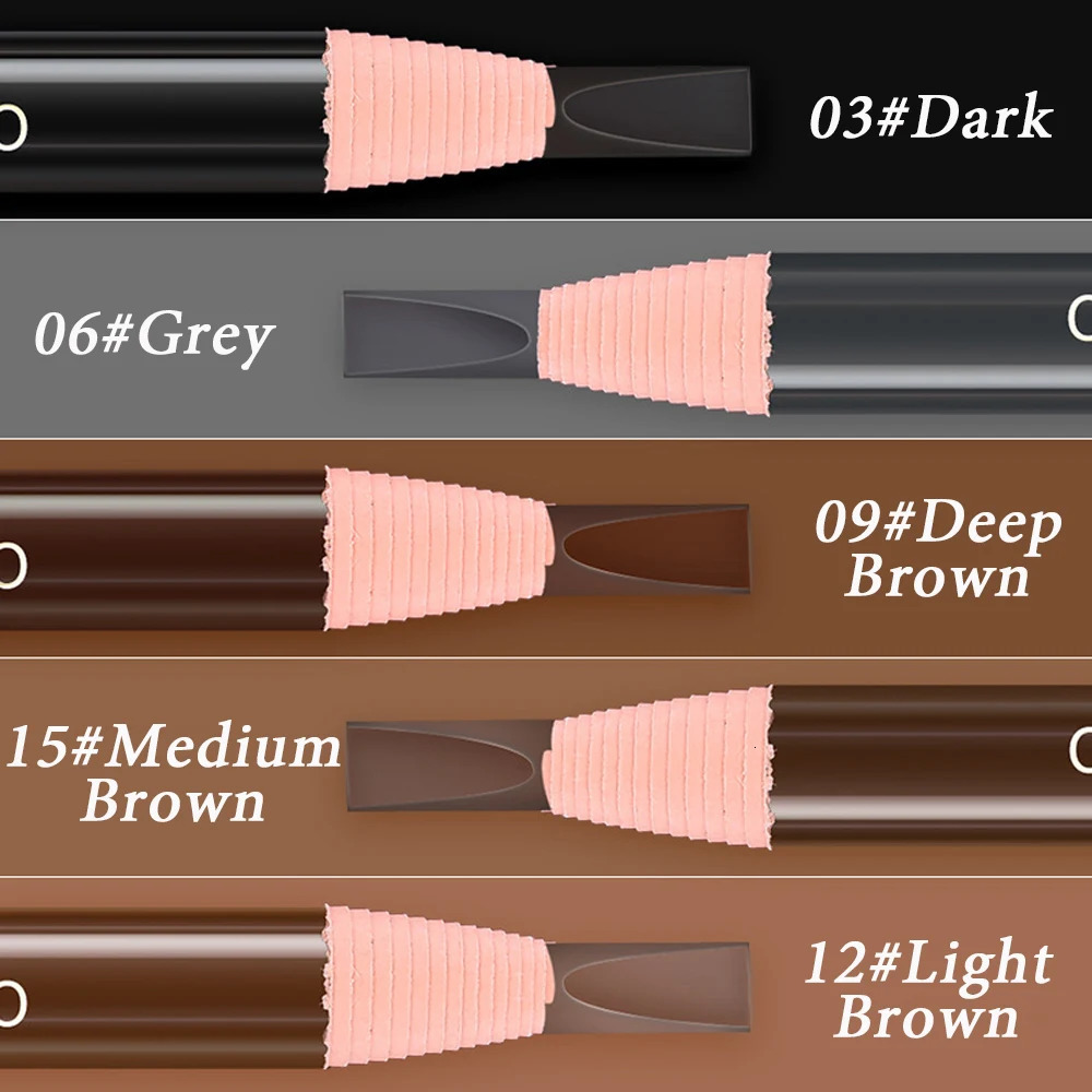 5pcs Professional Microblading Pencil anent Eyebrow Pencil Tattoo Waterproof Art Tint Makeup Eye Brow Pen Enhancers Cosmetic 240621