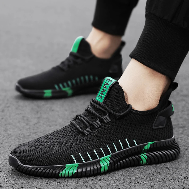 Summer Men Mesh Shoes Breathable Outdoor Sports Running Casual Tennis Shoes Mens Sneakers 240621
