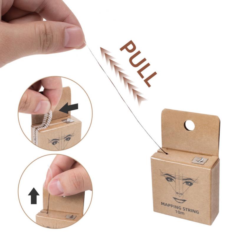 Pre-inked Brow Tattoo Thread Long-lasting Results Reliable And Consistent Eyebrow Marker Thread Easy To Use Sleek Design