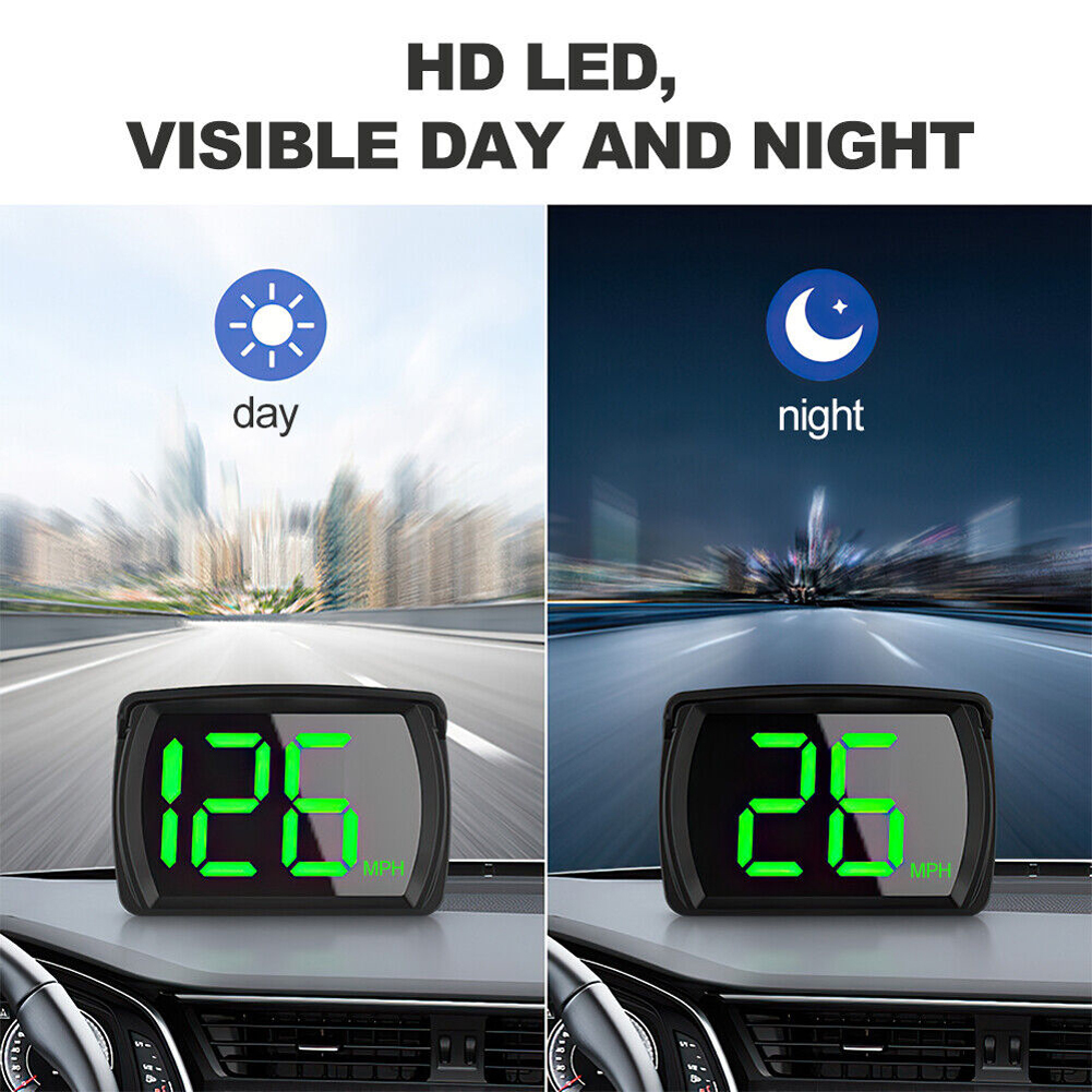 Universal HUD Head Up Display GPS Hud Digital Speedometer Big Font Speed Meter KMH for All Car Truck Plug and Play Auto Part