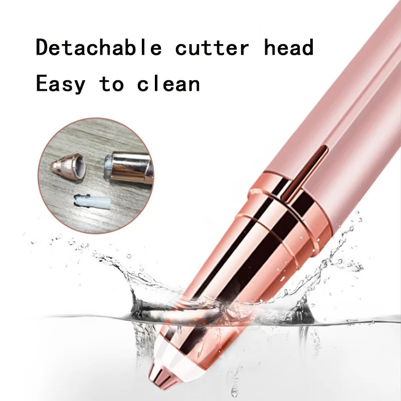 USB Electric Eyebrow Trimmer Painless Eye Brow Epilator Mini Shaver Razors Portable Nose Hair Remover Depilator Make Tool i240621