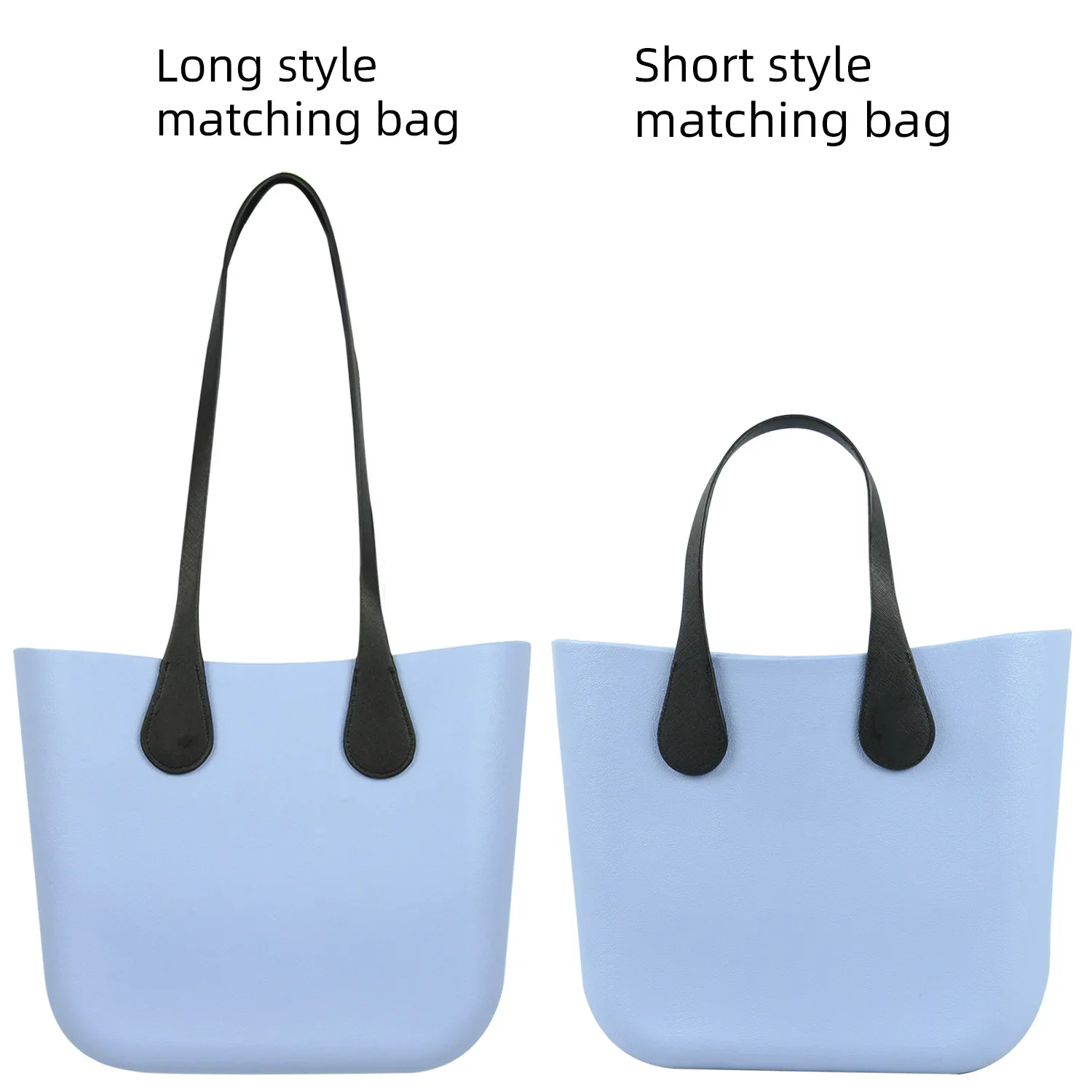 New Tanqu long short obag Slim pu leather Handles for O bag shoulder hand hold straps accessories