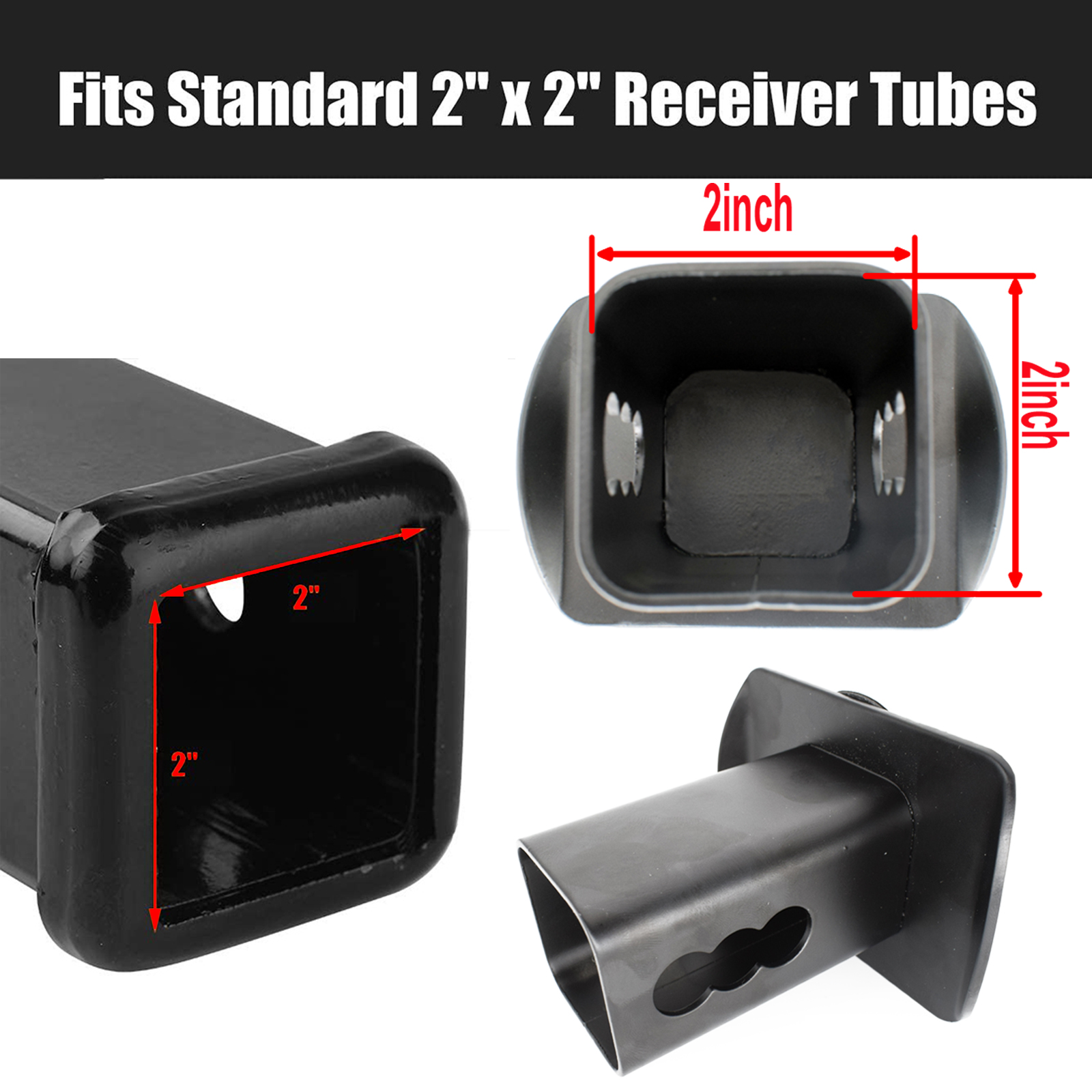 METAL Chrome Emblem Trailer Hitch Cover Hitch Tube Plug Cap Fits 2" 50mm Trunk Receiver Tow Towing Accessories Car Styling Skull