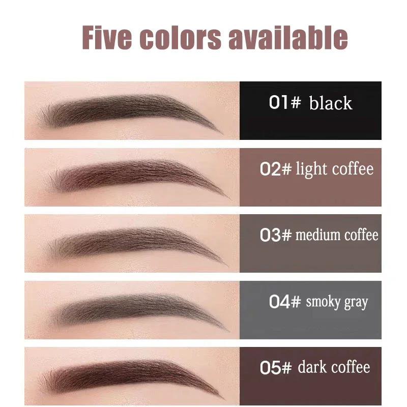 EyeBrow Pencil Cosmetics Makeup Tint Natural Long Lasting Paint Tattoo Eye brow Waterproof Black Brown Eye Shadows Beauty Tool 240621