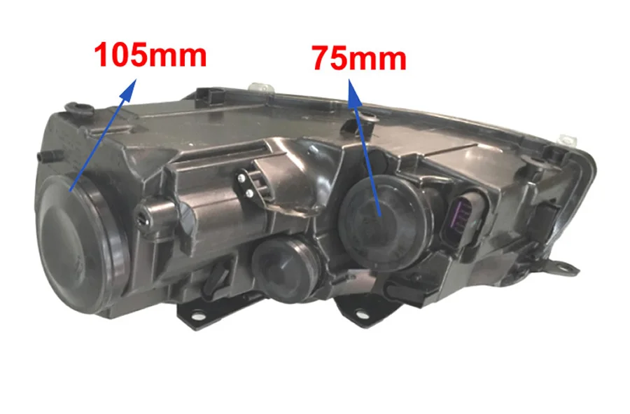 For Volkswagen VW Golf 6 Low High Beam Headlight Dust Cover Seal Cap Durable Rubber Waterproof Dustproof Lid 55mm 75mm 105mm