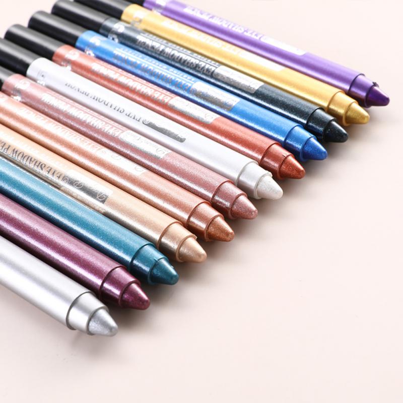 1PCS New Eye Shadow Eyes Makeup Tools Long Lasting Glitter Pearl Eyeshadow Pencil Eye Shadow Pen Eyeliner Silkworm Stick