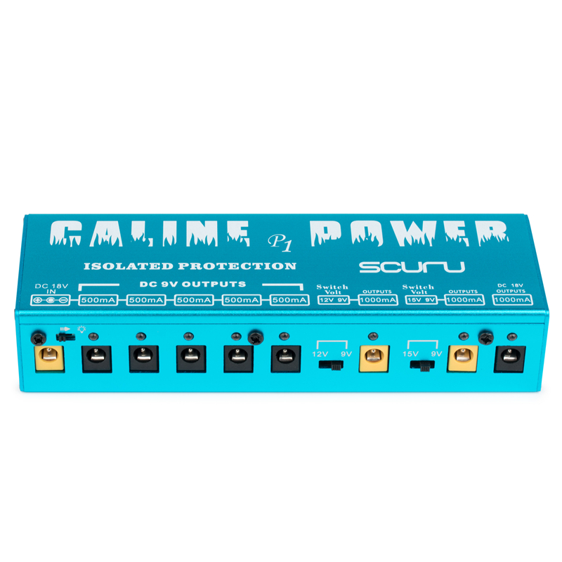 Caline P1 High Power Pedal Supply 18V 2A 36W Guitar Effects Pedal 8 Isolated Outputs Power Supply Guitar Parts & Accessories
