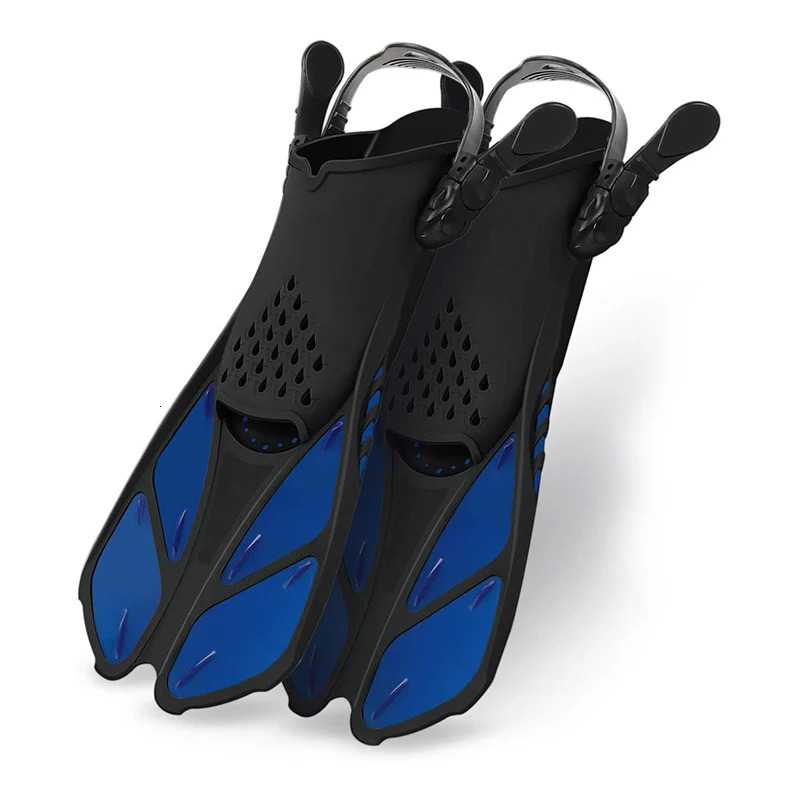Professional Snorkeling Foot Diving Fins Adjustable Adult Swimming Comfort Fins Flippers Swimming Equipment Water Sports 240621