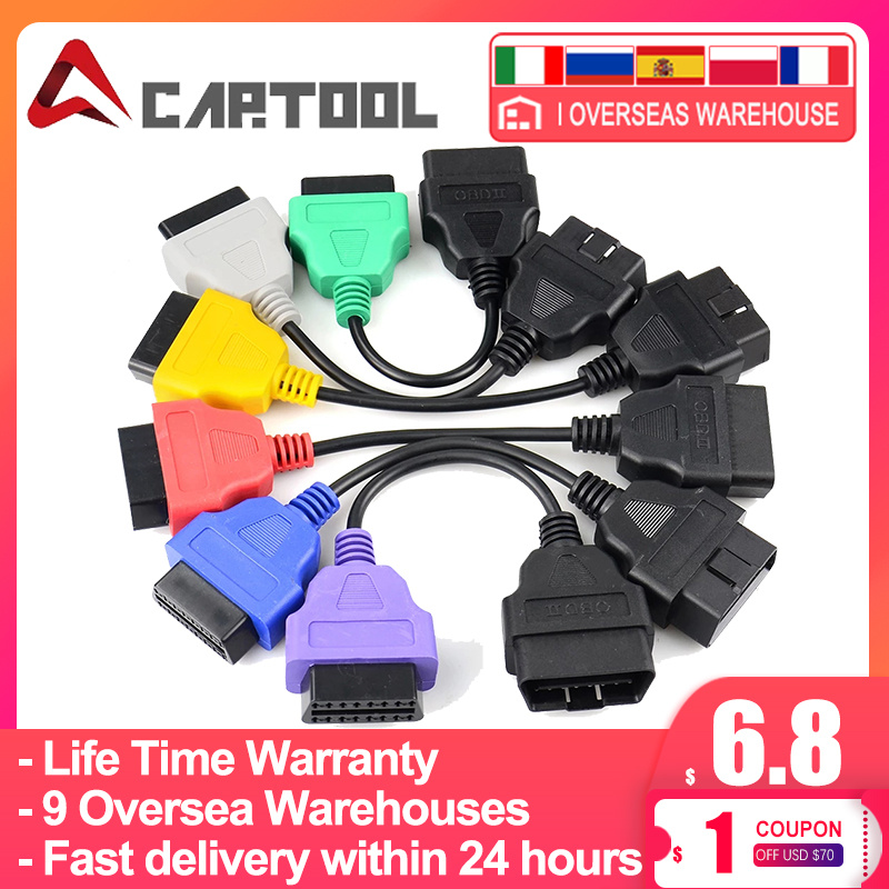 For FiatECUScan Adapter OBD OBD2 Connector MultiECUScan ABS Airbag new obd2 2025 scanner obd Diagnostic cable for Fiat ECU Scan tool