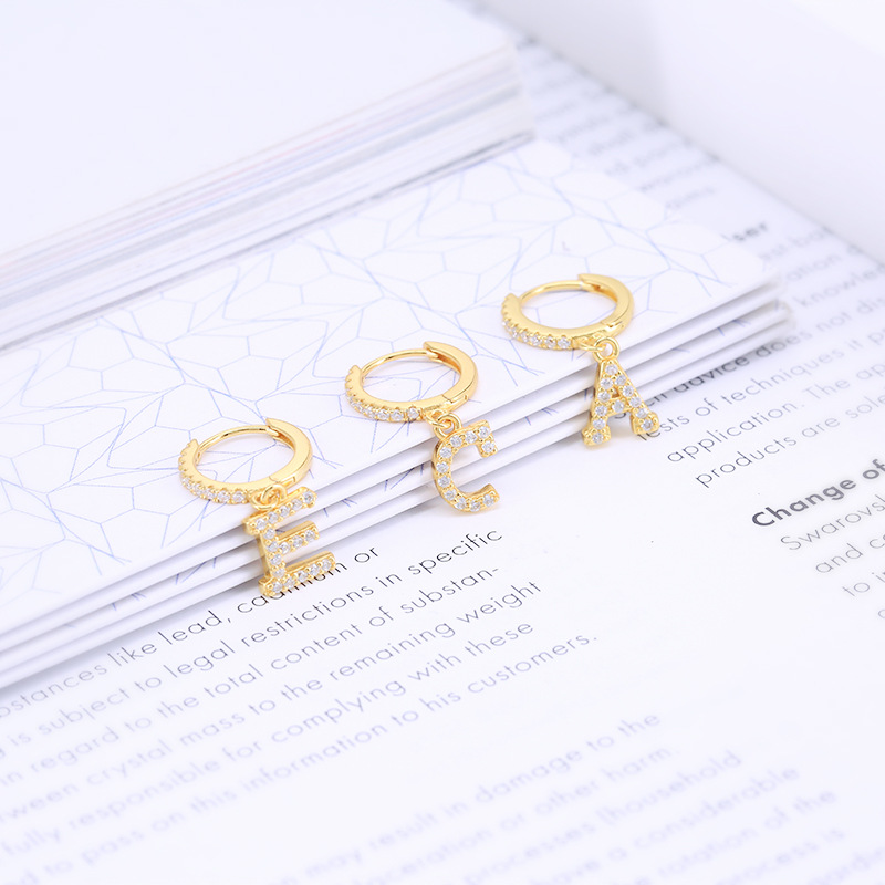 2024 Top Sell Sterg Sier Gold Plated White Cubic Zirconia Dangle Drop Earrings for Women